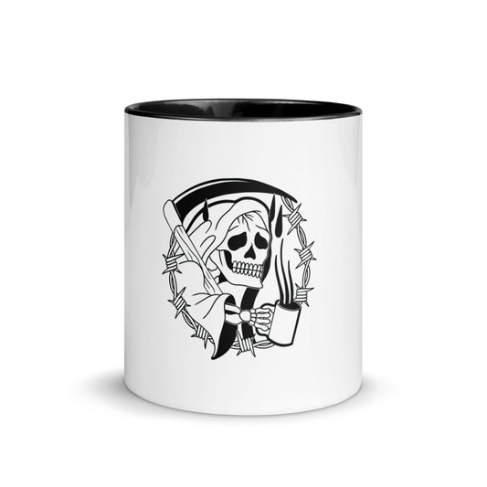 Black Death Mug with Color Inside