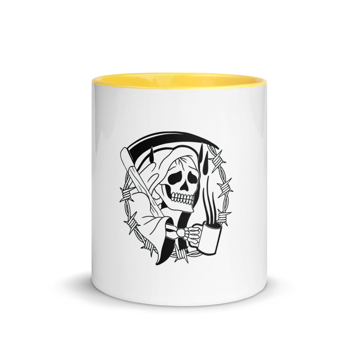 Black Death Mug with Color Inside