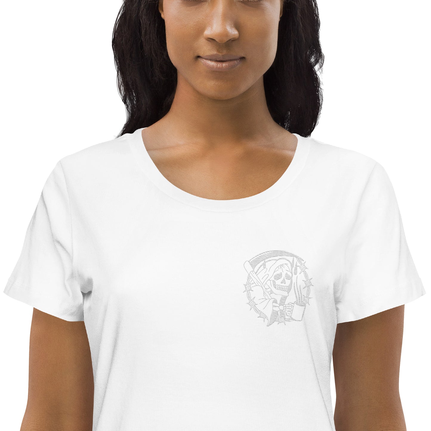 Black Death Women's Fitted Eco Tee